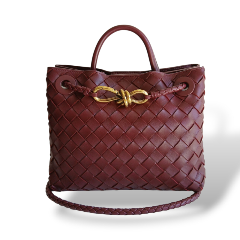 Bolsa Bottega Veneta Andiamo Vinho