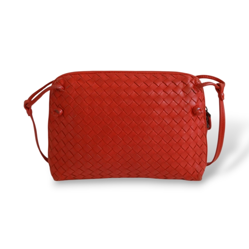 Bolsa Bottega Veneta Nodini Vermelha