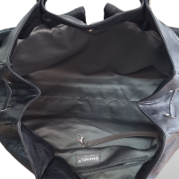 Bolsa Chanel Pocket Shoulder Couro Preta