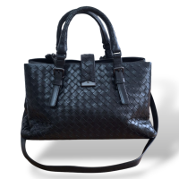Bolsa Bottega Veneta Roma Preta 