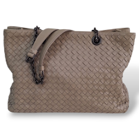 Bolsa Bottega Veneta Cinza Double Chain