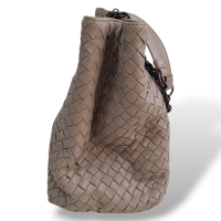 Bolsa Bottega Veneta Cinza Double Chain