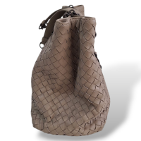 Bolsa Bottega Veneta Cinza Double Chain