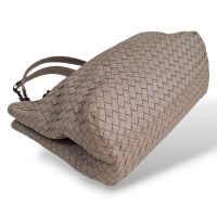 Bolsa Bottega Veneta Cinza Double Chain
