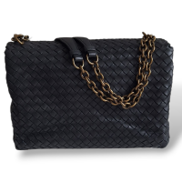 Bolsa Bottega Veneta Olimpia Preta 