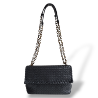 Bolsa Bottega Veneta Olimpia Preta 