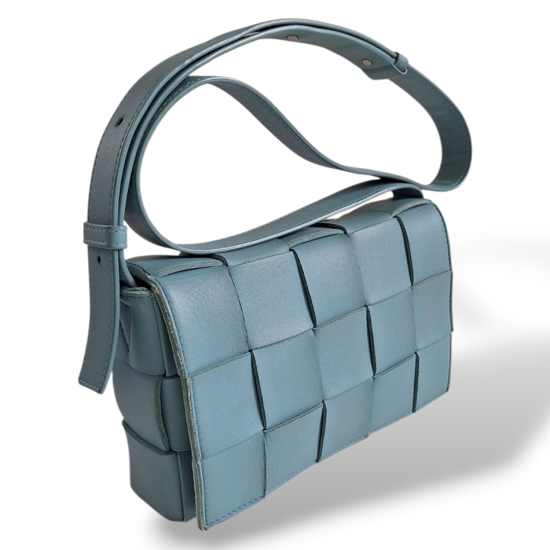 Bolsa Bottega Venetta Cassette Azul 