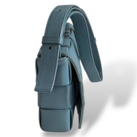 Bolsa Bottega Venetta Cassette Azul 