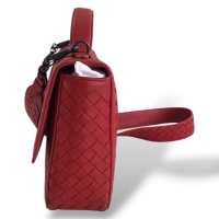 Bolsa Bottega Veneta Alumna Intrecciato Vermelha Bolsa Bottega Veneta Alumna Intrecciato Vermelha