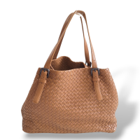 Bolsa Bottega Veneta Intrecciato Tote Bege  Bolsa Bottega Veneta Intrecciato Tote Bege