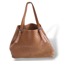 Bolsa Bottega Veneta Intrecciato Tote Bege  Bolsa Bottega Veneta Intrecciato Tote Bege
