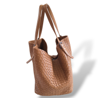 Bolsa Bottega Veneta Intrecciato Tote Bege  Bolsa Bottega Veneta Intrecciato Tote Bege