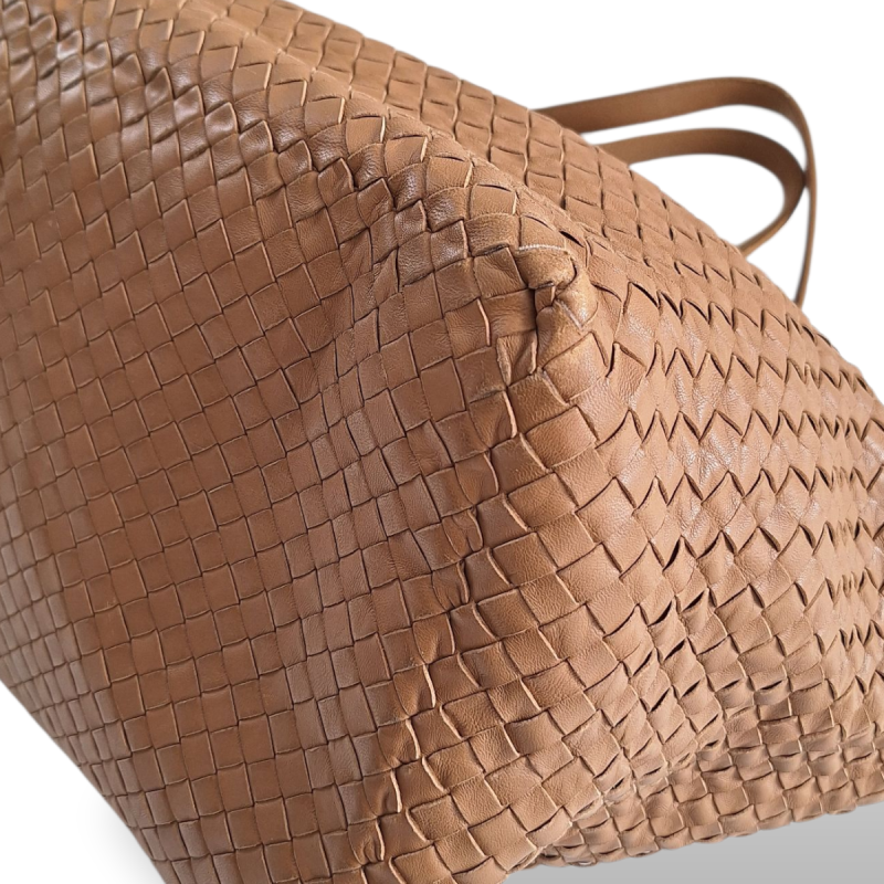 Bolsa Bottega Veneta Intrecciato Tote Bege  Bolsa Bottega Veneta Intrecciato Tote Bege