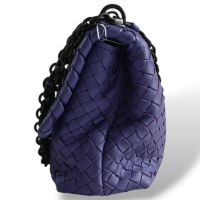 Bolsa Bottega Veneta Olimpia Intrecciato Média Lilás 