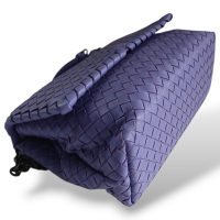Bolsa Bottega Veneta Olimpia Intrecciato Média Lilás 
