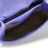 Bolsa Bottega Veneta Olimpia Intrecciato Média Lilás 