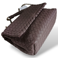 Bolsa Bottega Veneta Olimpia Intrecciato Pequena Lavanda