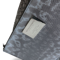 Bolsa Bottega Veneta Cabat Tote Intrecciato Média Cinza 