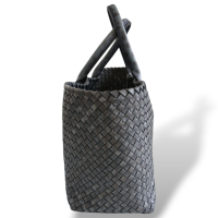 Bolsa Bottega Veneta Cabat Tote Intrecciato Média Cinza 