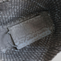Bolsa Bottega Veneta Cabat Tote Intrecciato Média Cinza 