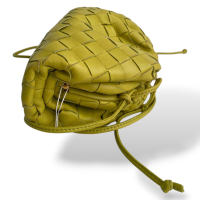 Mini Pouch Bottega Veneta Intrecciato Limão