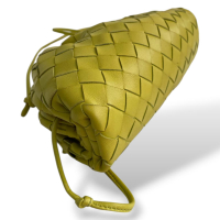 Mini Pouch Bottega Veneta Intrecciato Limão
