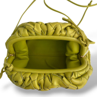 Mini Pouch Bottega Veneta Intrecciato Limão