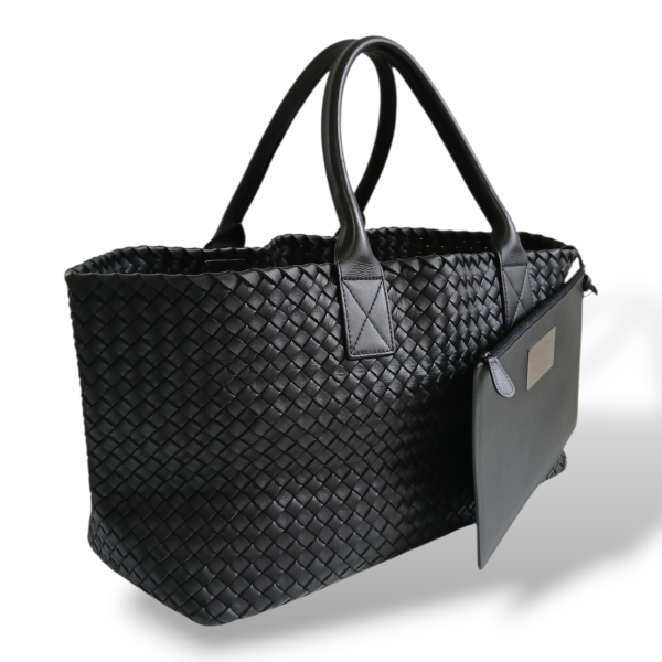 Bolsa Bottega Veneta Cabat Preta