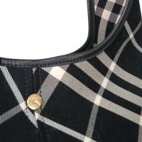 Bolsa Burberry Check Preta e Branca