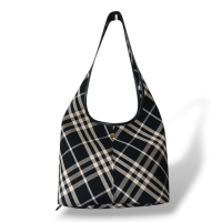Bolsa Burberry Check Preta e Branca
