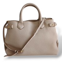 Bolsa Burberry House Check-Trimmed Banner Bege