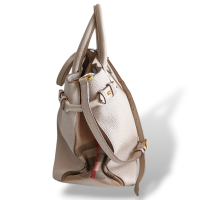 Bolsa Burberry House Check-Trimmed Banner Bege