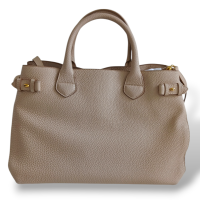 Bolsa Burberry House Check-Trimmed Banner Bege