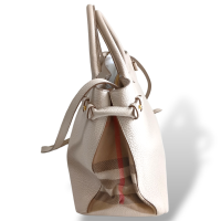 Bolsa Burberry House Check-Trimmed Banner Bege