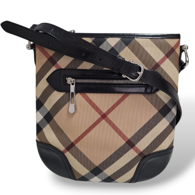 Bolsa Burberry Supernova Check Crossbody Dryden Canvas Bolsa Burberry Supernova Check Crossbody Dryden Canvas