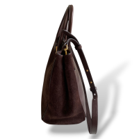 Bolsa Burberry em Suede Marrom Bolsa Burberry em Suede Marrom