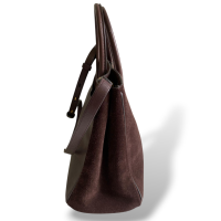 Bolsa Burberry em Suede Marrom Bolsa Burberry em Suede Marrom