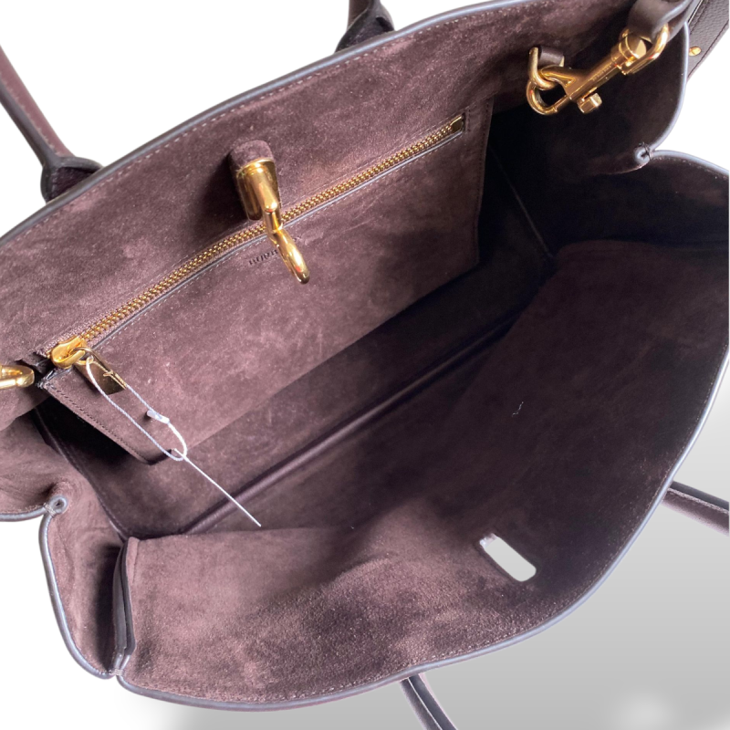 Bolsa Burberry em Suede Marrom