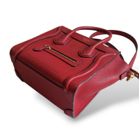 Bolsa Celine Luggage Mini Couro Vermelho