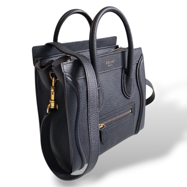 Bolsa Celine Luggage Mini Couro Marinho