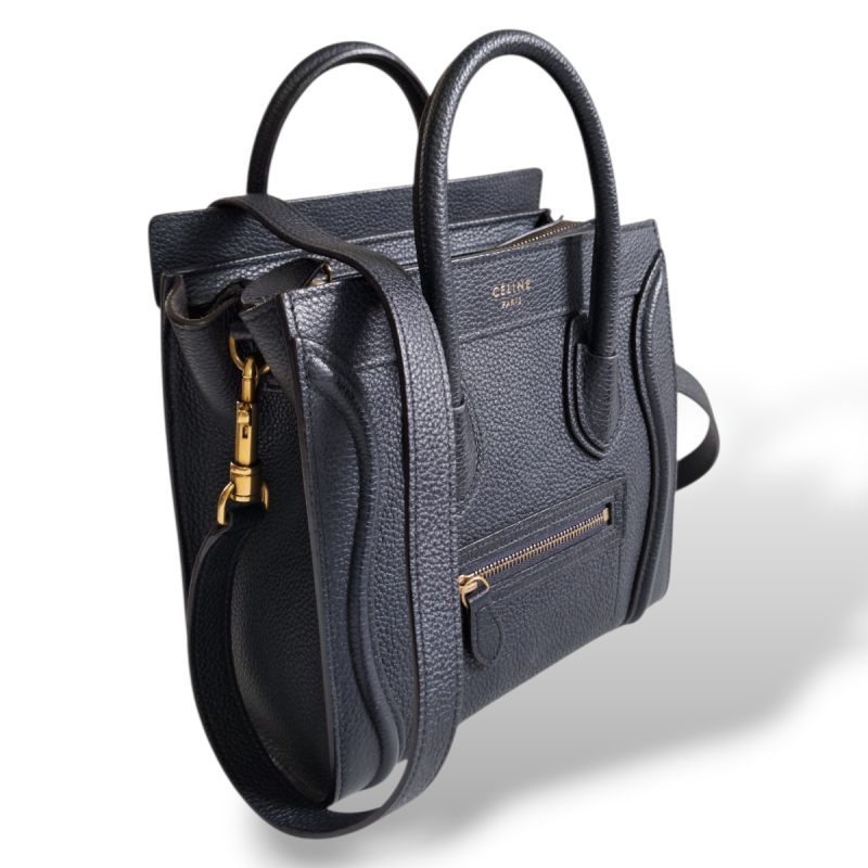 Bolsa Celine Luggage Mini Couro Marinho