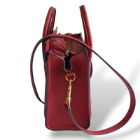 Bolsa Celine Luggage Mini Couro Vermelho