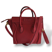 Bolsa Celine Luggage Mini Couro Vermelho