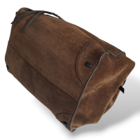 Bolsa Celine Luggage Suede Marrom Grande