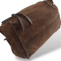 Bolsa Celine Luggage Suede Marrom Grande