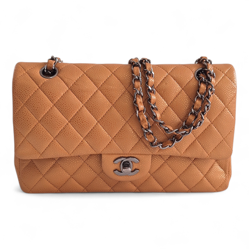 Bolsa Chanel Double Flap Bronze Média