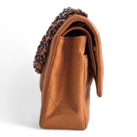 Bolsa Chanel Double Flap Bronze Média
