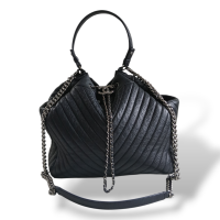 Bolsa Chanel Chevron Deerskin Preta
