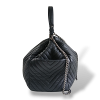 Bolsa Chanel Chevron Deerskin Preta