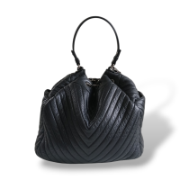 Bolsa Chanel Chevron Deerskin Preta